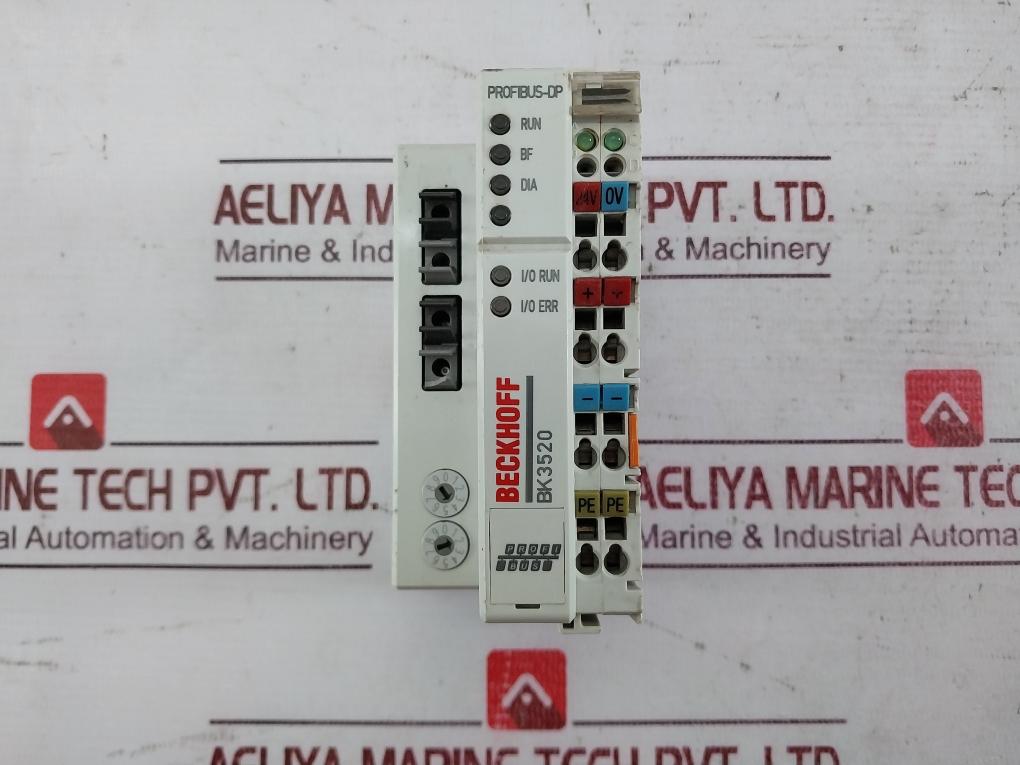 Beckhoff Bk3520 Profibus Economy Plus Bus Coupler 24Vdc 5010Ba06000 Awg 28-14