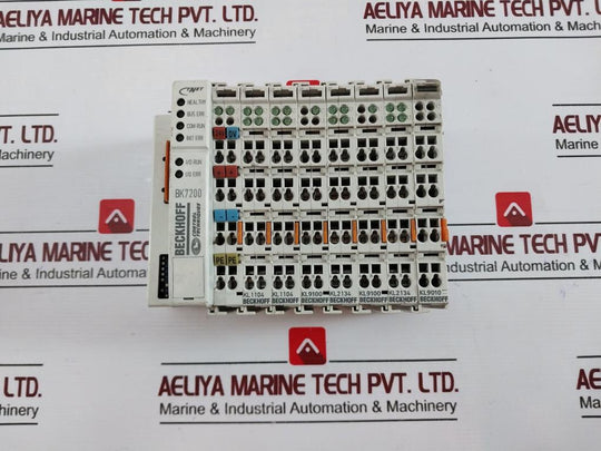 Beckhoff Bk7200 Bus Coupler With Terminal Modules Kl9010, Kl1104, Kl9100, Kl2134