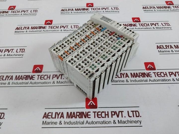 Beckhoff Bk7200 Bus Coupler With Terminal Modules Kl9010, Kl1104, Kl9100, Kl2134