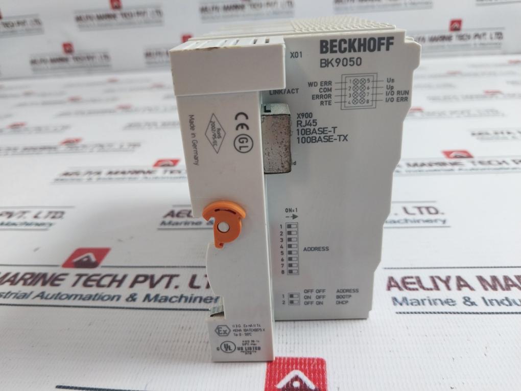 Beckhoff Bk9050 Ethernet Tcp/Ip Bus Coupler 24Vdc