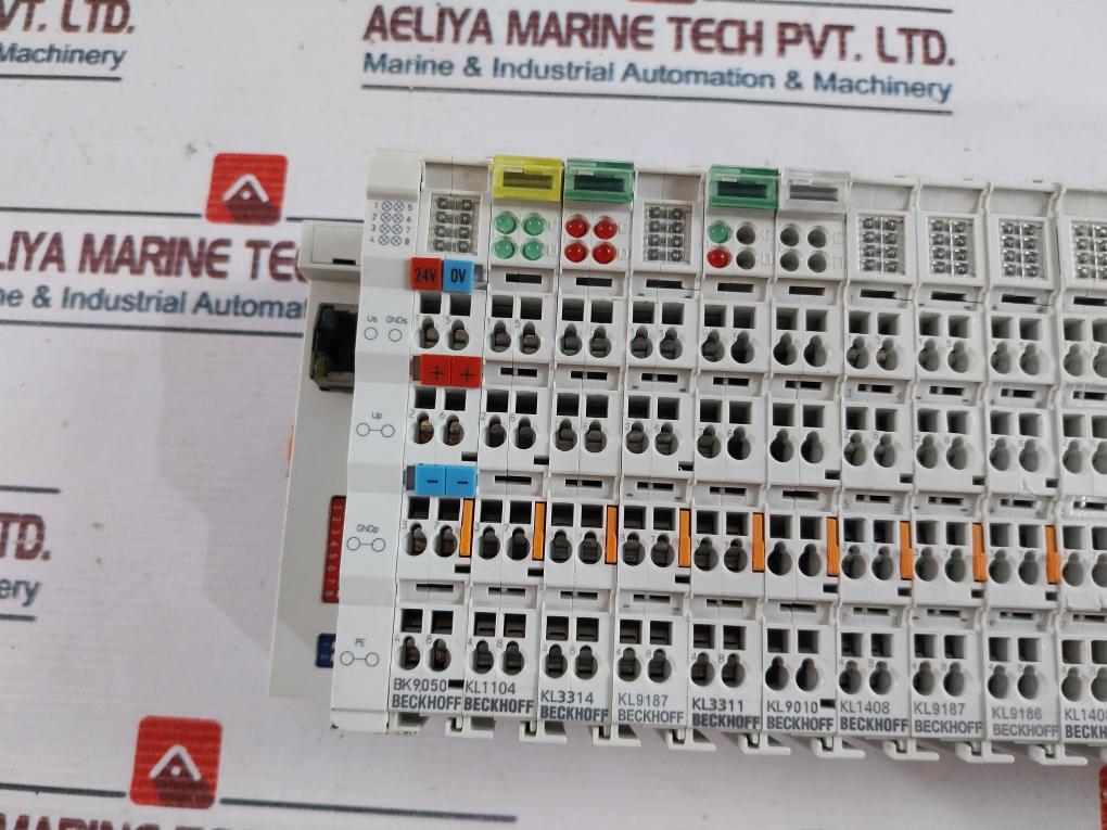 Beckhoff Bk9050 Ethernet Tcp/Ip Coupler W/ Kl1104/ Kl3314/ Kl3311/ Kl9010 Module