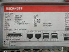 Beckhoff Cb3054-0001 24Vdc Built-in Industrial Pc C6525-0030