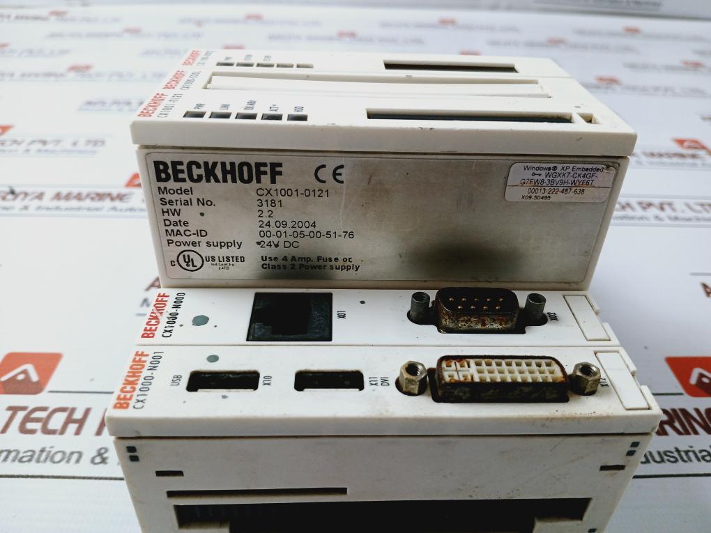 Beckhoff Cx1001-0121 Embedded Pc Cpu Basic Module Controller