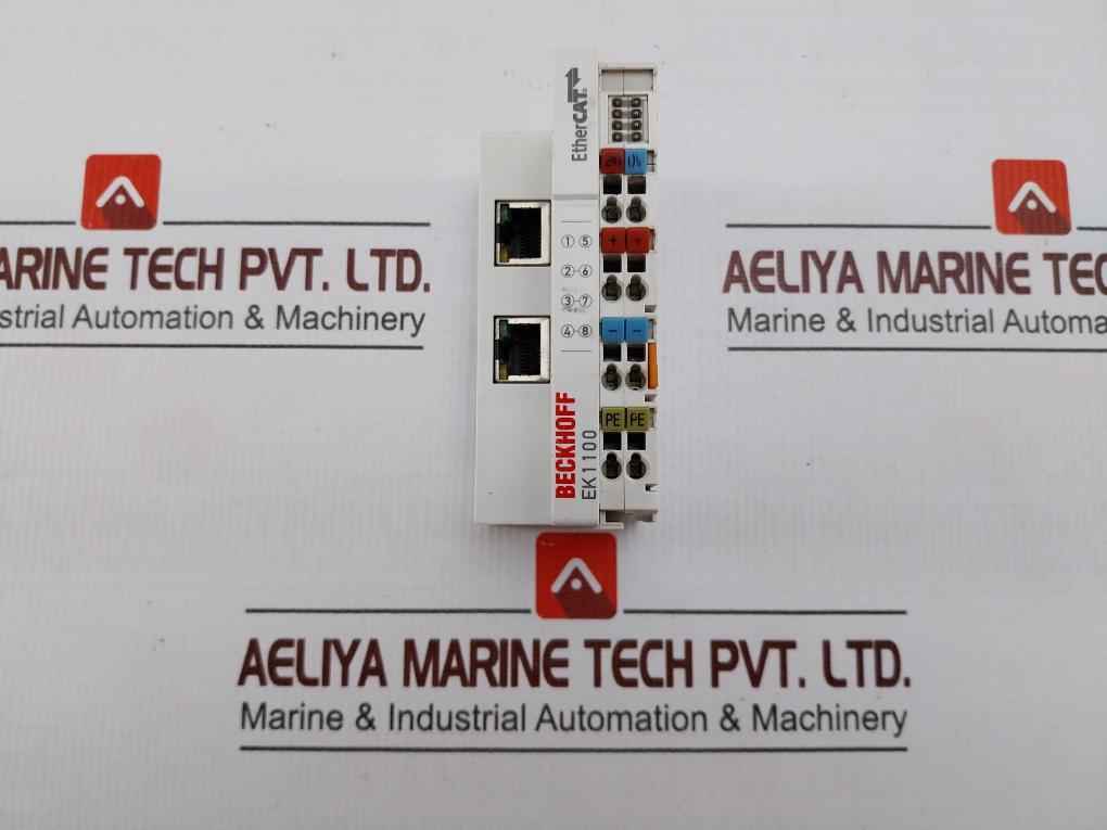 Beckhoff Ek1100 Ether Cat Coupler 0+55c 24v Awg 28-14