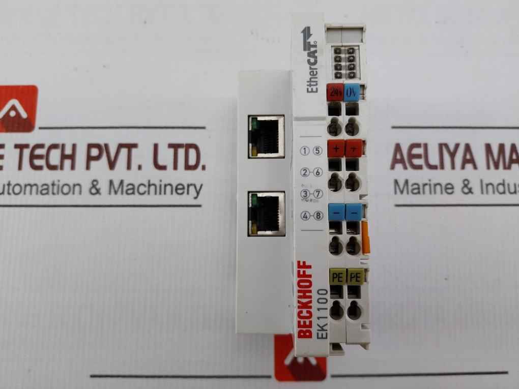 Beckhoff Ek1100 Ether Cat Coupler 0+55c 24v Awg 28-14