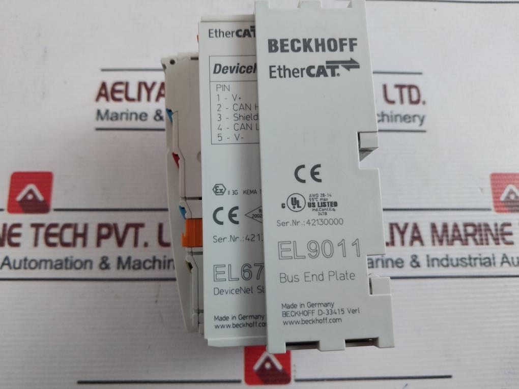 Beckhoff Ek1100 Ethercat Bus Coupler El6752 Devicenet Slave