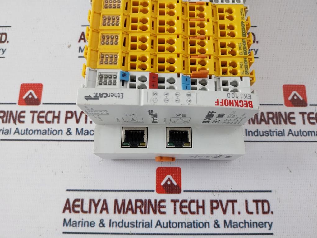 Beckhoff Ek1100 Ethercat Coupler W/ Ek1100/El1904/El2904/El1809/El9184 Module