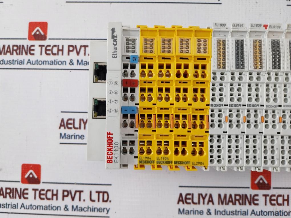 Beckhoff Ek1100 Ethercat Coupler W/ Ek1100/El1904/El2904/El1809/El9184 Module