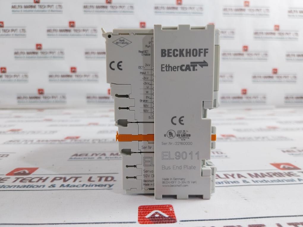 Beckhoff Ek1100 Ethercat Coupler W/El9011/ El9576/ El9100/ El1809/ El9189 Module