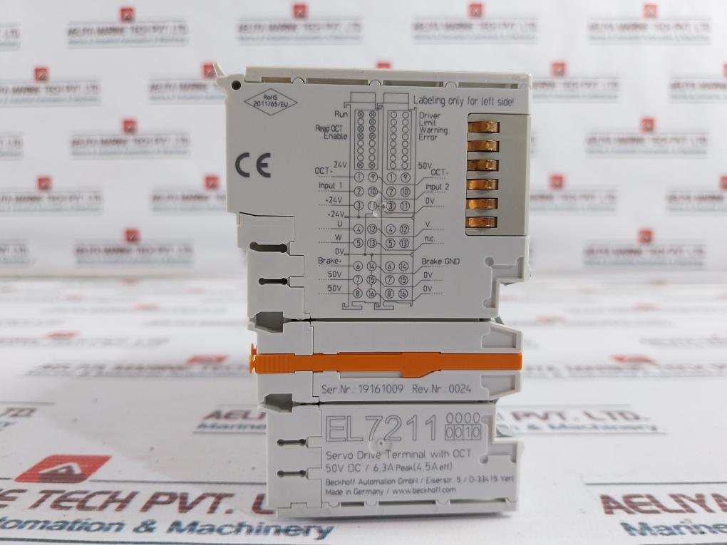 Beckhoff Ek1100 Ethercat Coupler W/El9011/ El9576/ El9100/ El1809/ El9189 Module