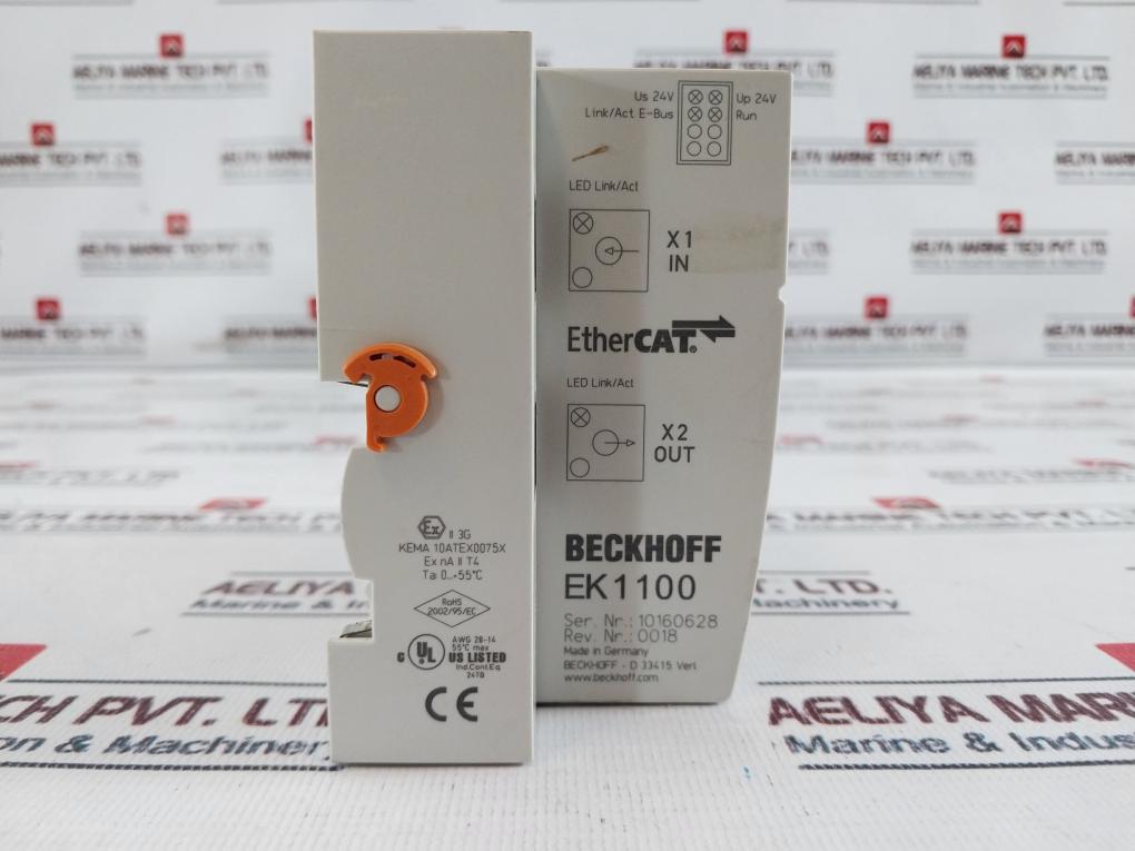 Beckhoff Ek1100 Potential Distribution Terminal,Awg 28-14