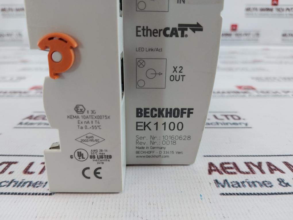 Beckhoff Ek1100 Potential Distribution Terminal,Awg 28-14