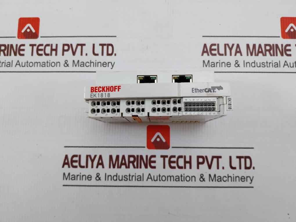 Beckhoff Ek1818 Ether Cat Coupler With Integrated Digital Inputs/output 24v Dc