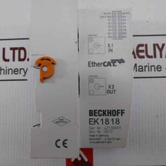 Beckhoff Ek1818 Ether Cat Coupler With Integrated Digital Inputs/output 24v Dc