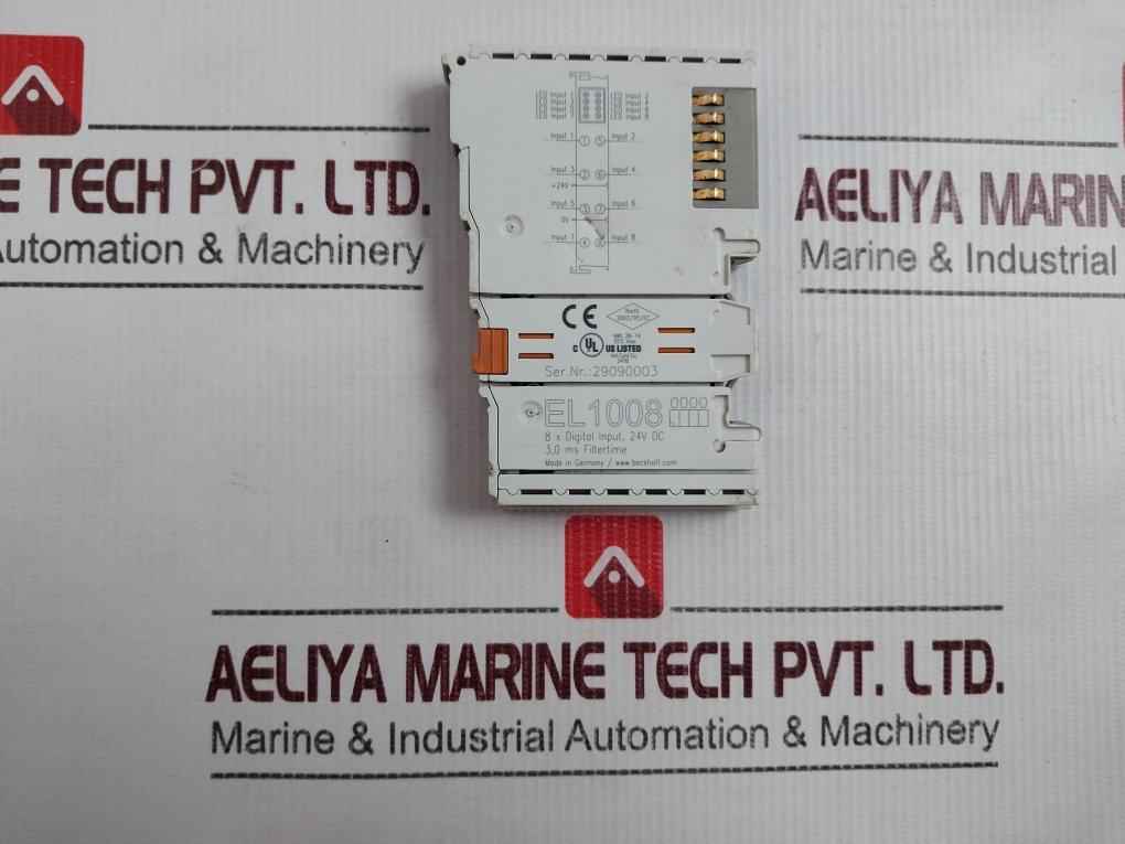Beckhoff El1008 8-channel Digital Input Terminal 24Vdc