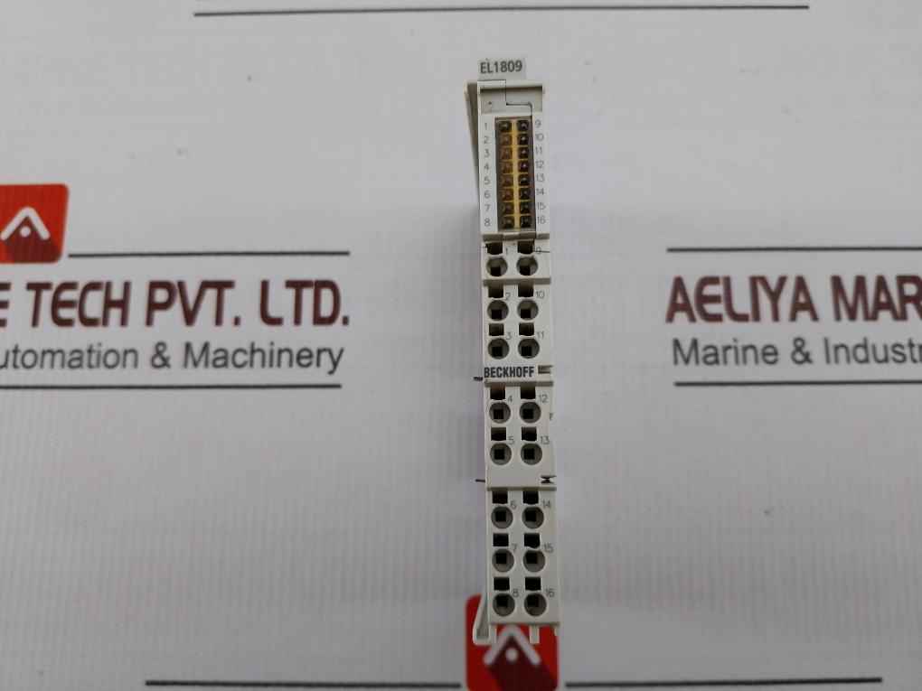 Beckhoff El1809 16 X Digital Input Unit 24v Dc 0+55c