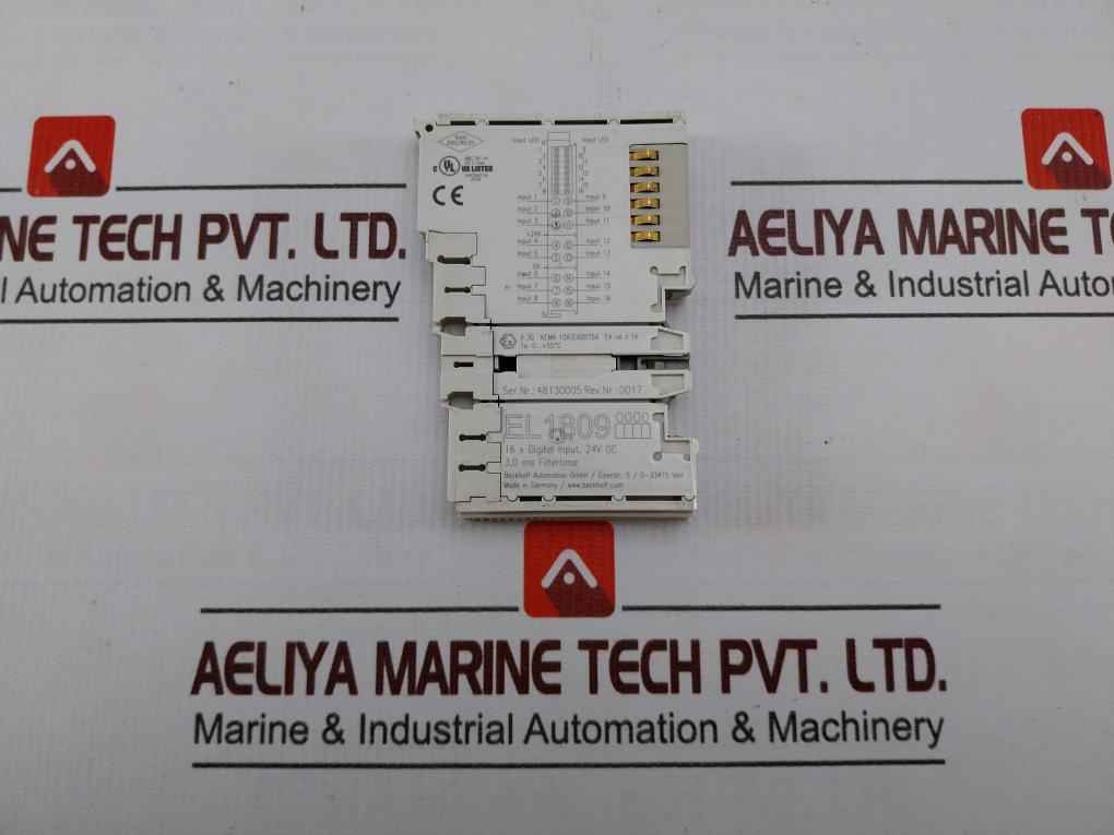 Beckhoff El1809 16 X Digital Input Unit 24v Dc 0+55c