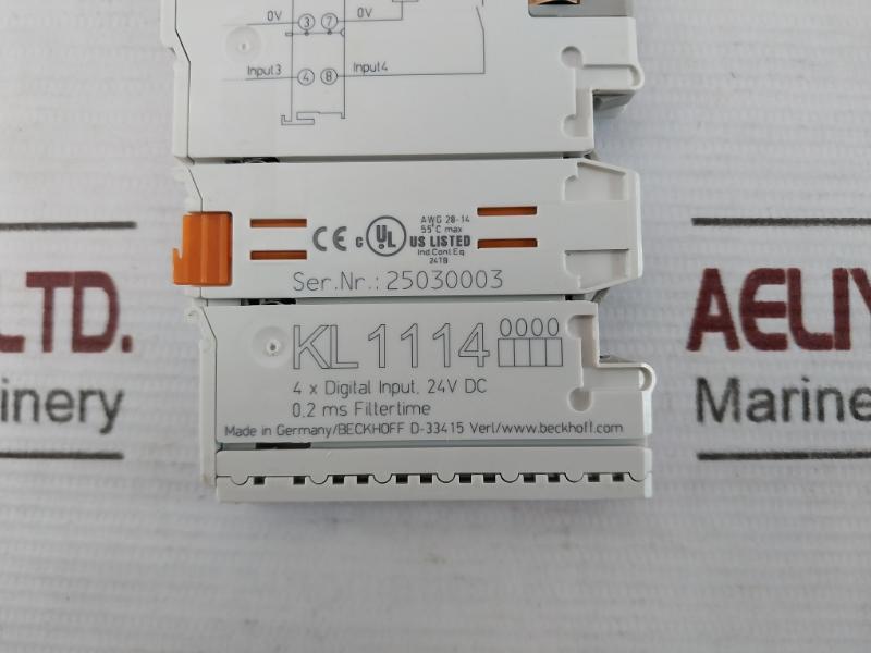 Beckhoff Kl1114 4-channel Digital Input Terminal 24Vdc 55 C