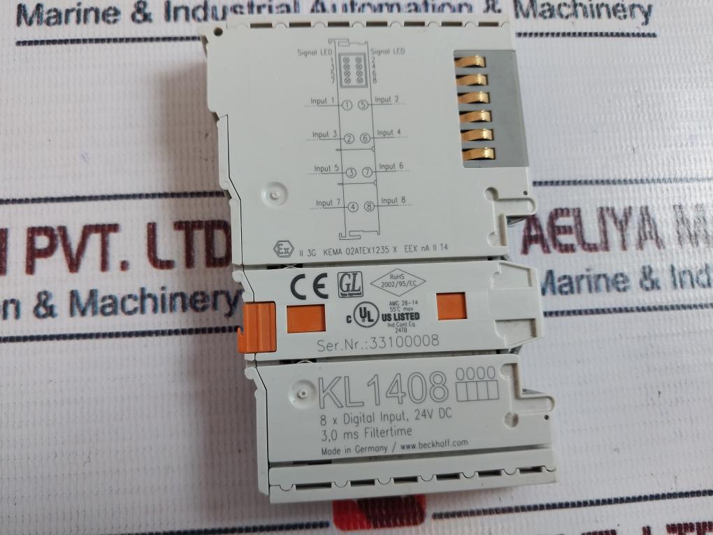 Beckhoff Kl1408 Digital Input 8-channel Terminal