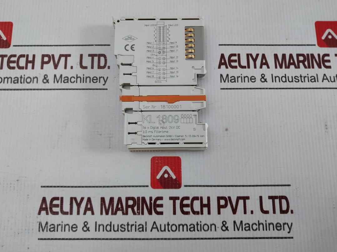 Beckhoff Kl 1809 Industrial Digital Input Module 24V Dc