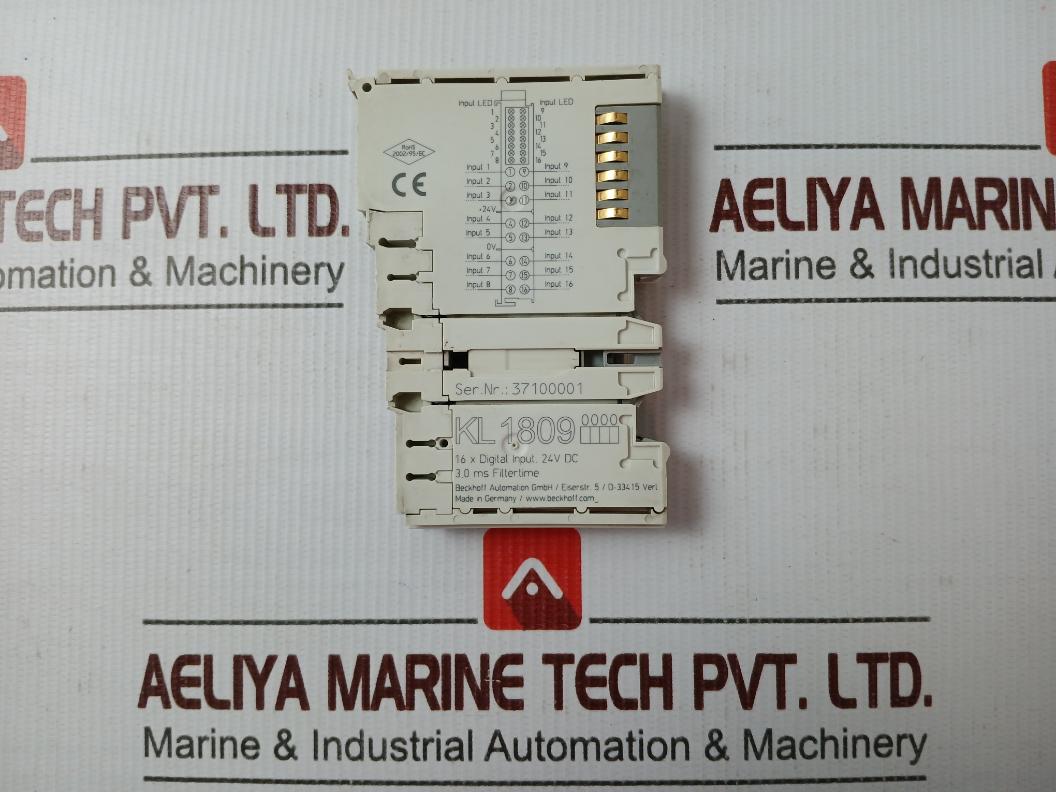 Beckhoff Kl 1809 Plc Module 24V Dc