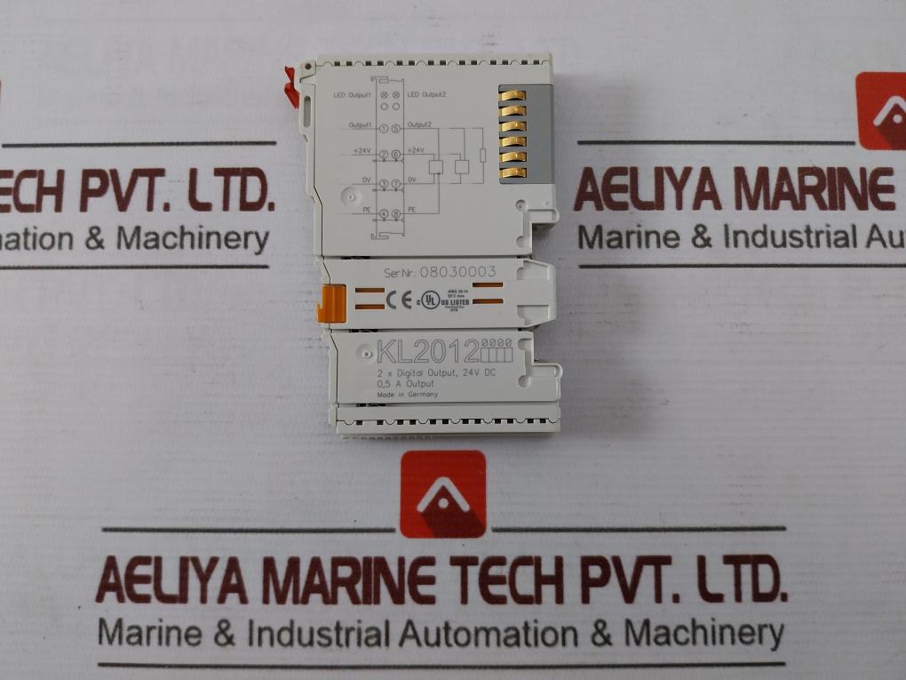 Beckhoff Kl2012 Bus Terminal 2-channel Digital Output Module Awg 28-14