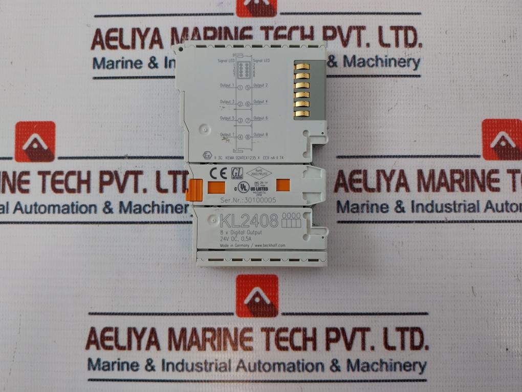 Beckhoff Kl2408 Digital Output Terminal 24V Dc, 0.5A