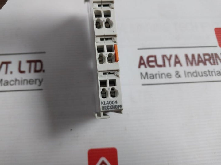 Beckhoff Kl4004 4 X Channel Analog Output Terminal Awg 28-14