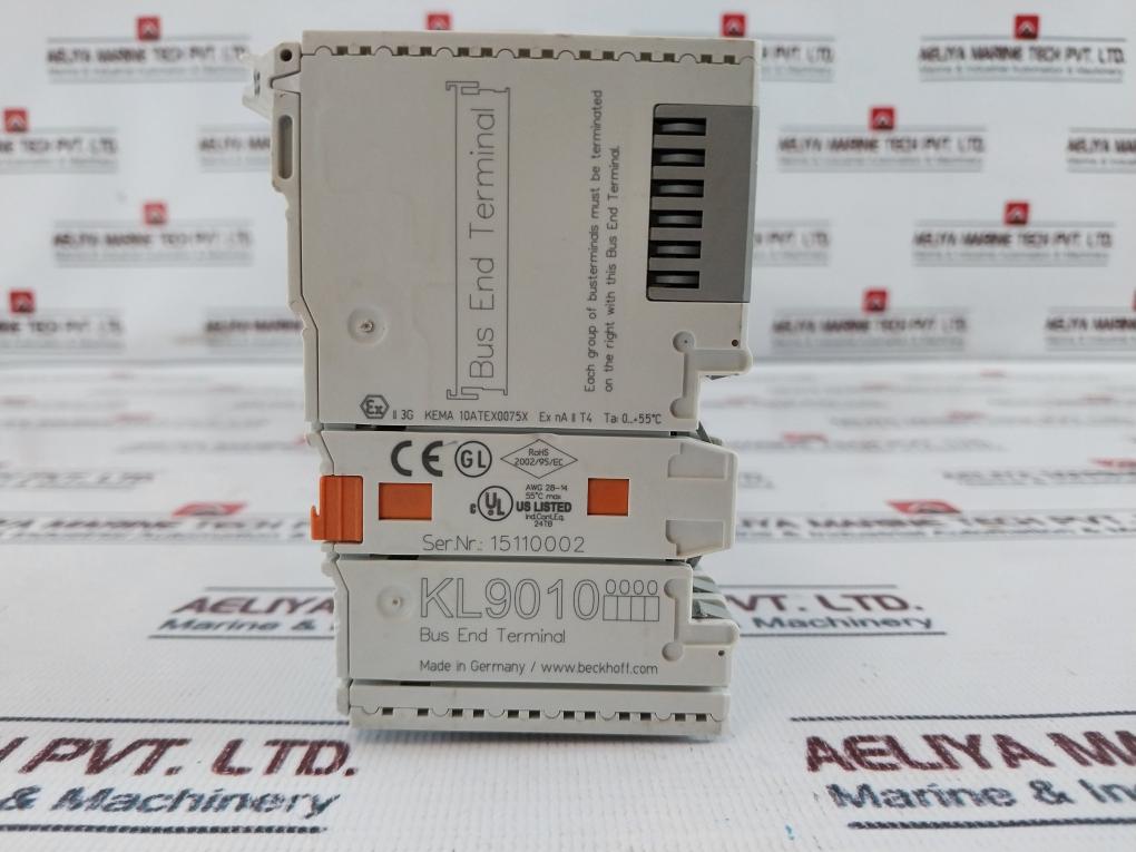 Beckhoff Kl9010 Bus End Terminal,55˚C Max