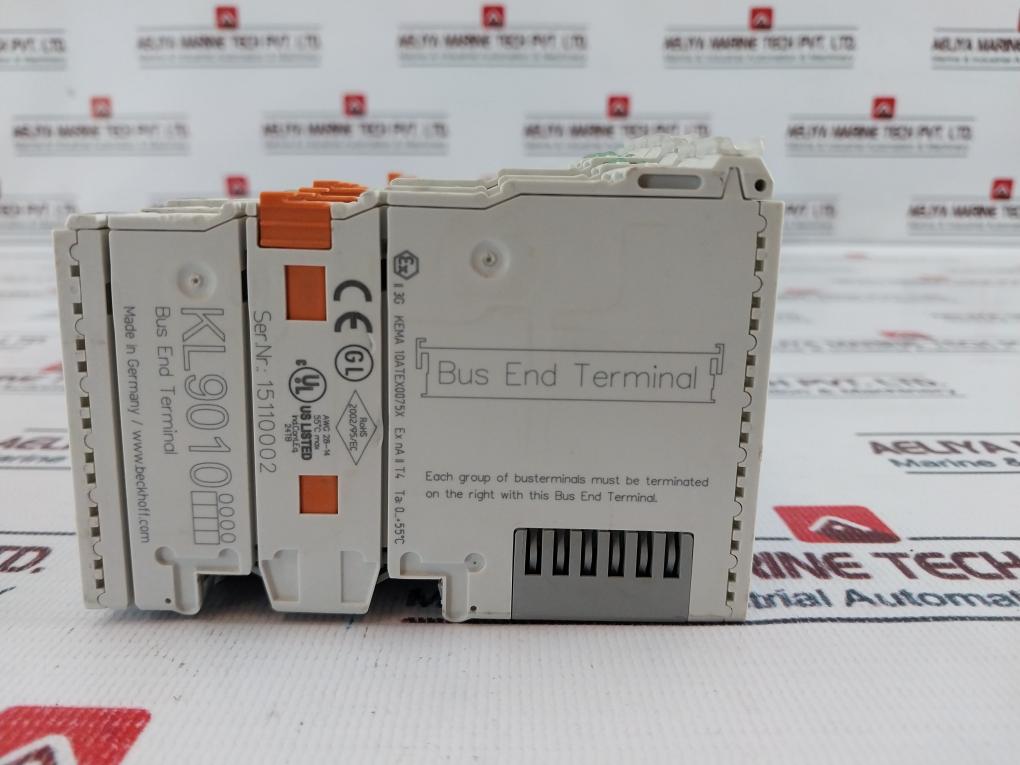Beckhoff Kl9010 Bus End Terminal,55˚C Max