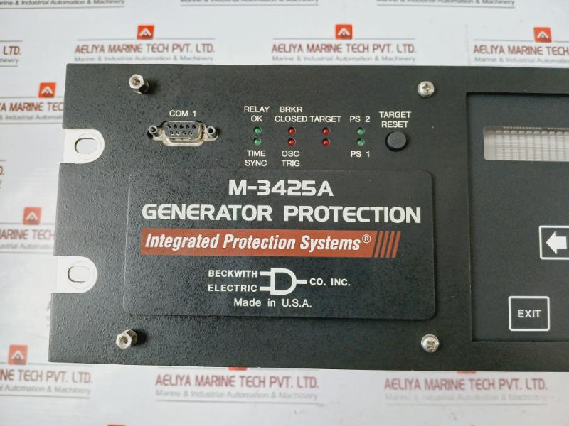 Beckwith Electric M-3425A Generator Protection Relay, 60-140Vac, 50/60Hz