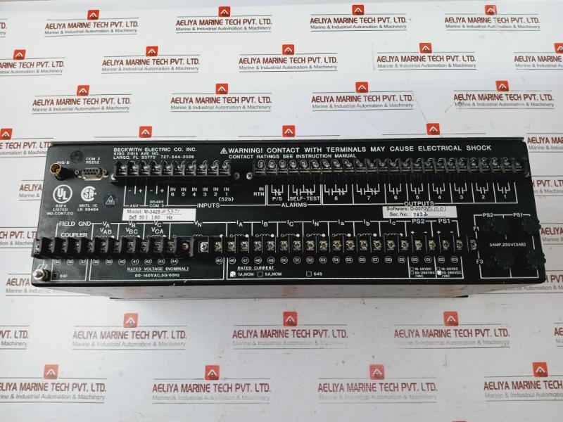 Beckwith Electric M-3425A Generator Protection Relay, 60-140Vac, 50/60Hz