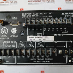 Beckwith Electric M-3425A Generator Protection Relay, 60-140Vac, 50/60Hz