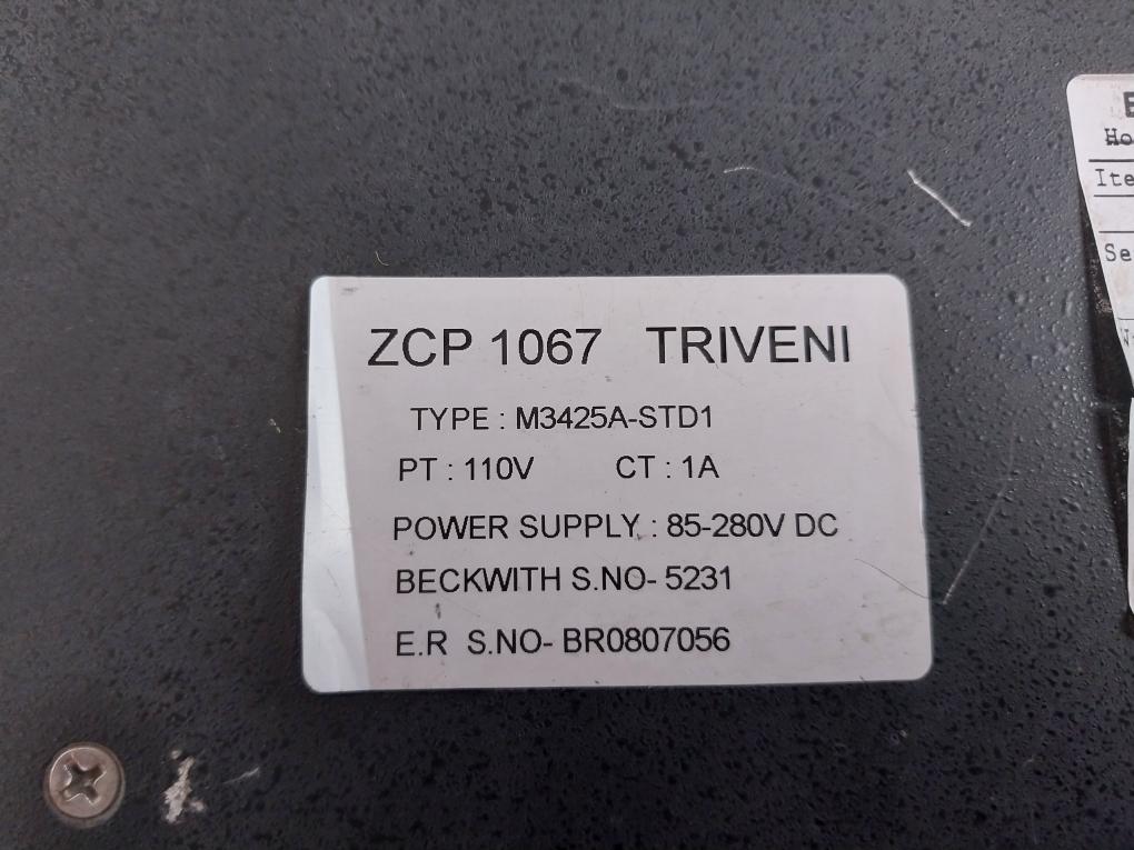 Beckwith Electric M3425A-std1 Generator Protection 85-280V Dc