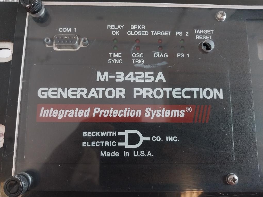 Beckwith Electric M3425A-std1 Generator Protection 85-280V Dc