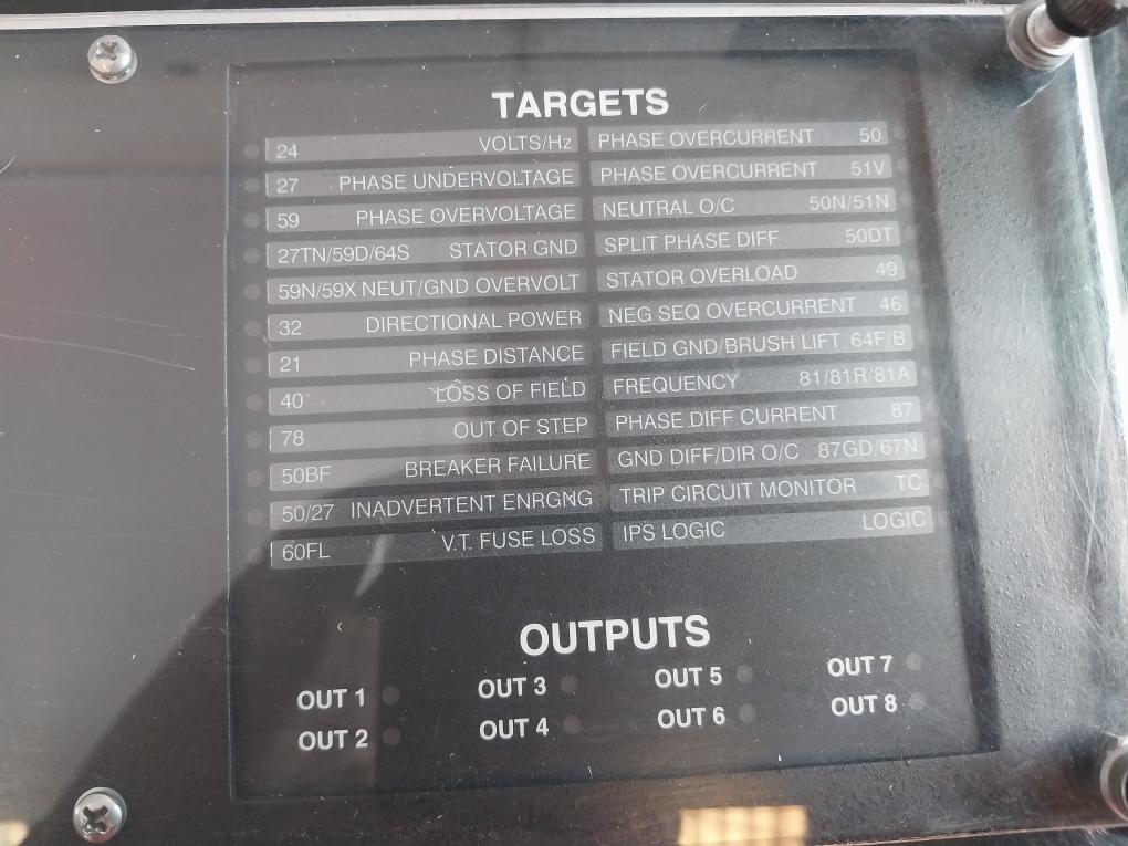 Beckwith Electric M3425A-std1 Generator Protection 85-280V Dc