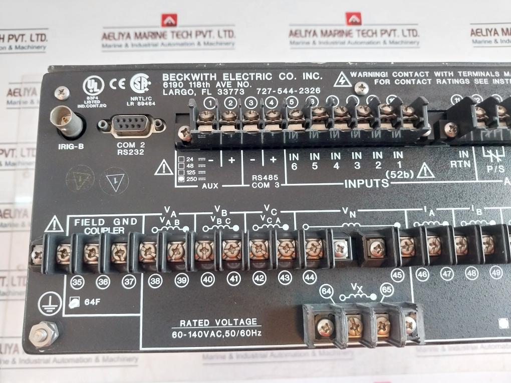 Beckwith Electric M3425A-std1 Generator Protection 85-280V Dc