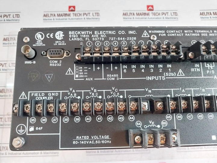 Beckwith Electric M3425A-std1 Generator Protection 85-280V Dc