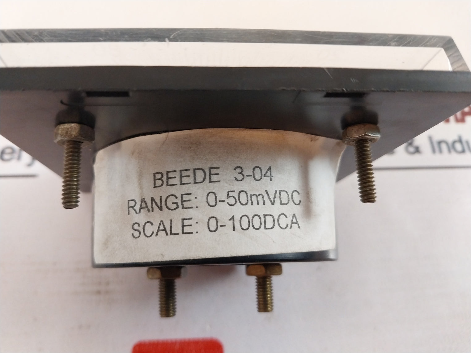 Beede 930022-d Panel Meter 0-100 Dc Ampere