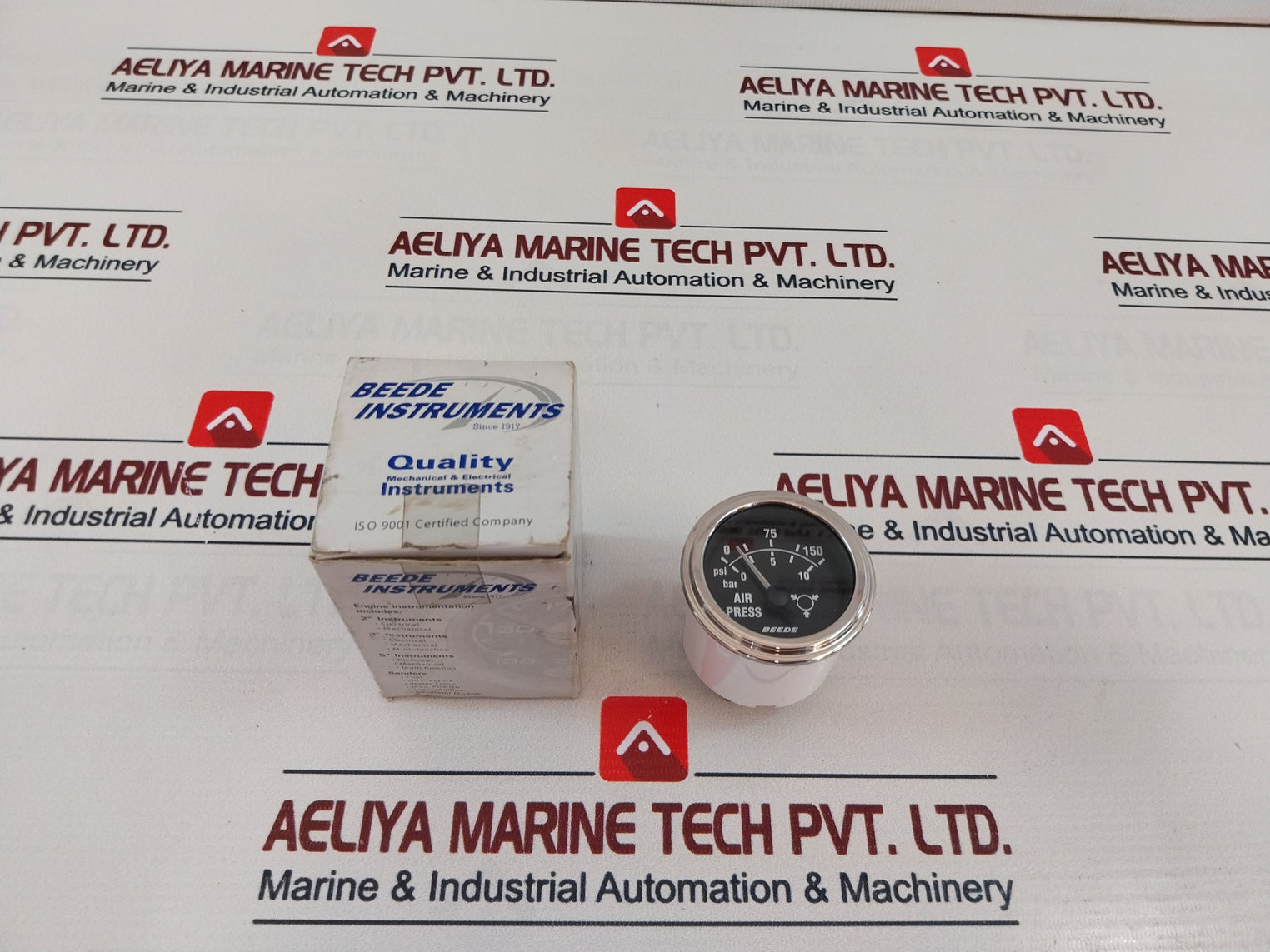 Beede Instruments 943695 Air Press Gauge 0-150 Psi 0-10 Bar