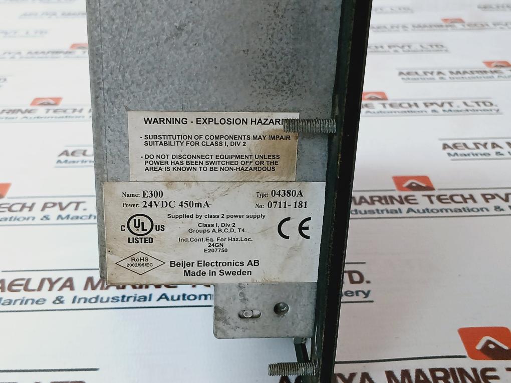 Beijer E300 Operator Interface Panel 04380A 24Vdc 450Ma