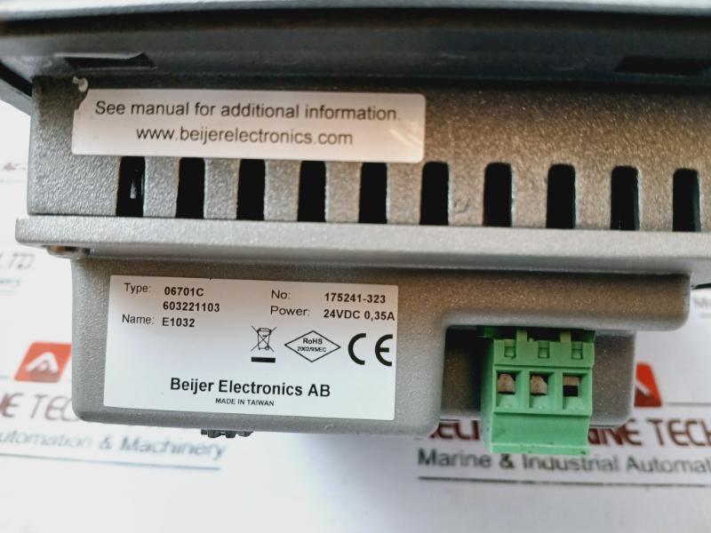 Beijer Electronics 06701c Hmi Operator Panel 603221103 24vdc