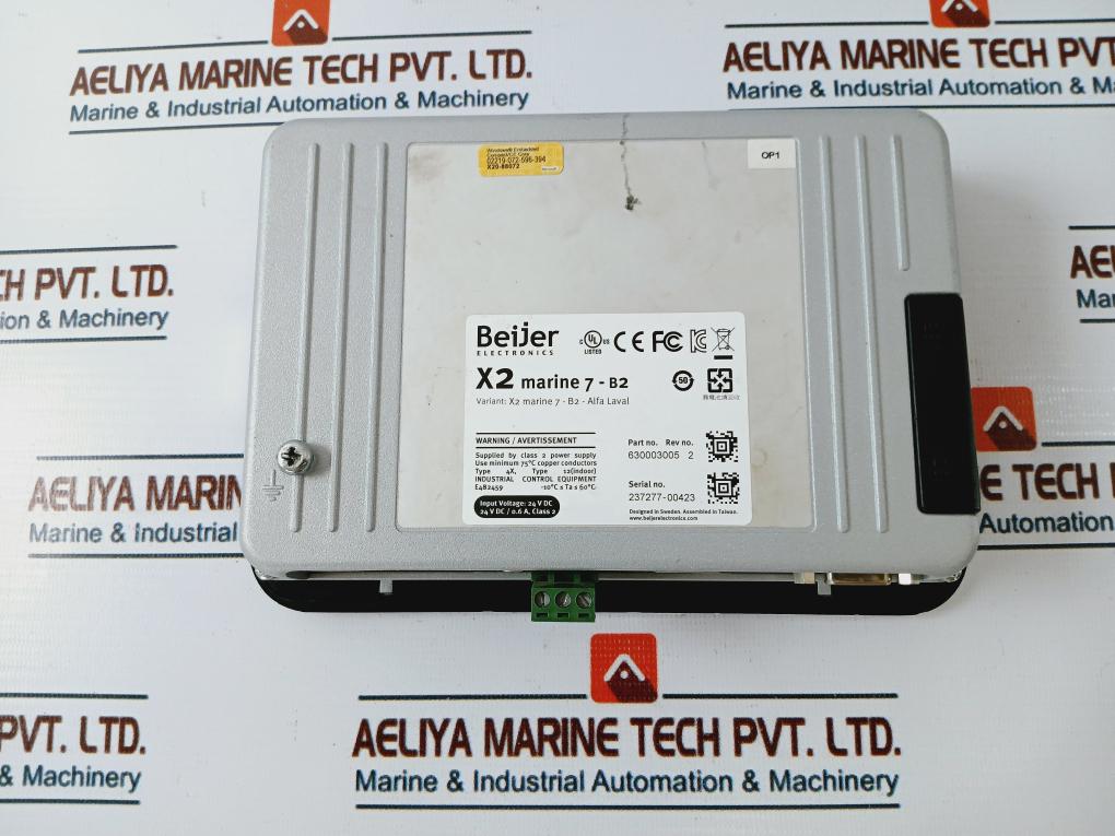 Beijer Electronics 630003005 Lcd Touch Screen X2 Marine 7-b2 Rev No:2 24Vdc 0.6A