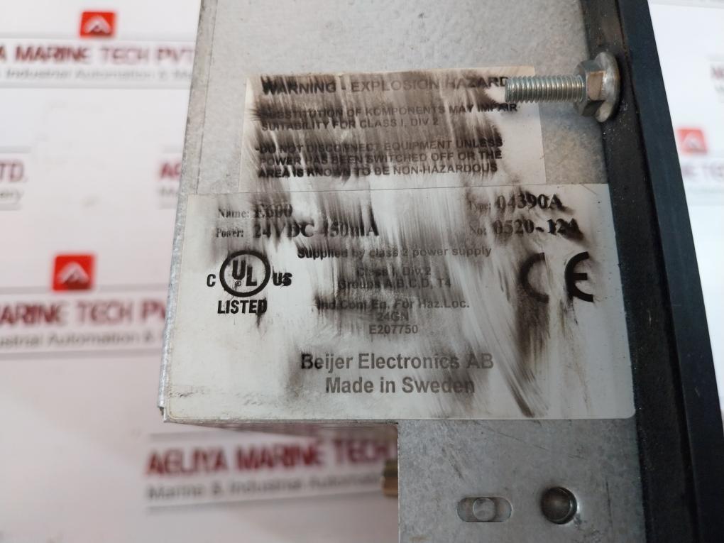 Beijer Electronics E600 Membrane Switch Keypad Operator Interface 04390A E207750