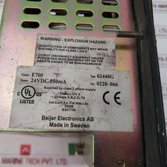 Beijer Electronics E700, 02440G Operator Interface Display Panel