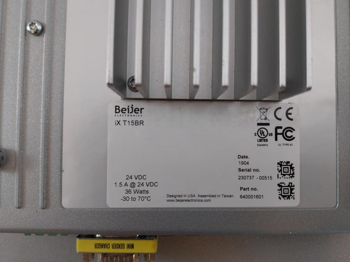 Beijer /Alfa Laval IX T15BR Touch Panel 640001601