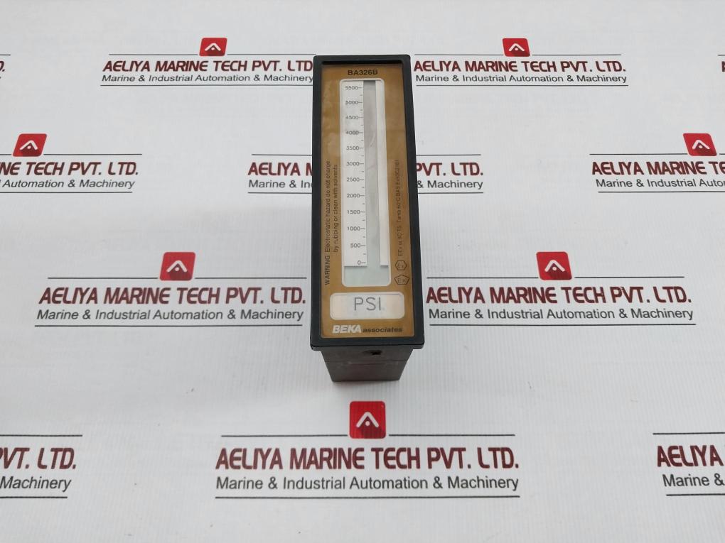 Beka Associates 0000 To 5500 Psi Linear Combined Indicator Ba326B