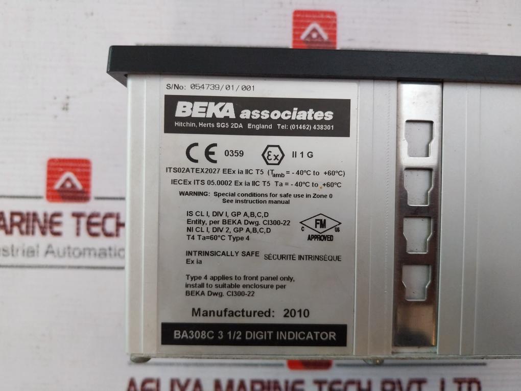 Beka Associates Ba308C Digital 3 1/2 Digit Indicator