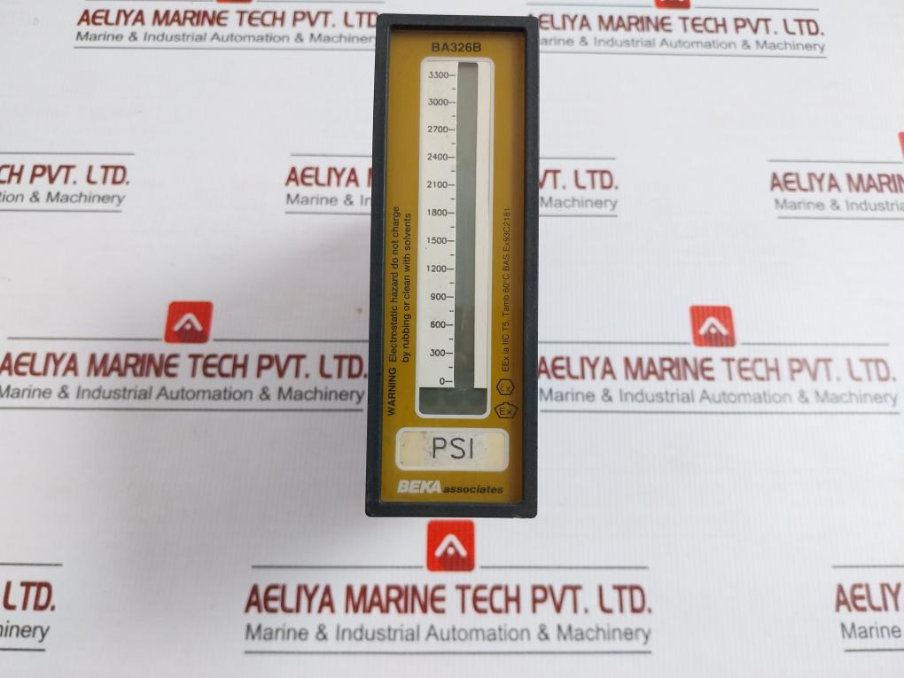 Beka Associates Process Indicator 0-3300Psi 24Ohm Ba326B