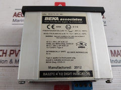 Beka Ba327C 4 1/2 Digit Panel Mounting Indicator Display 60°C